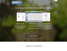 Tablet Screenshot of hotels-pro.com